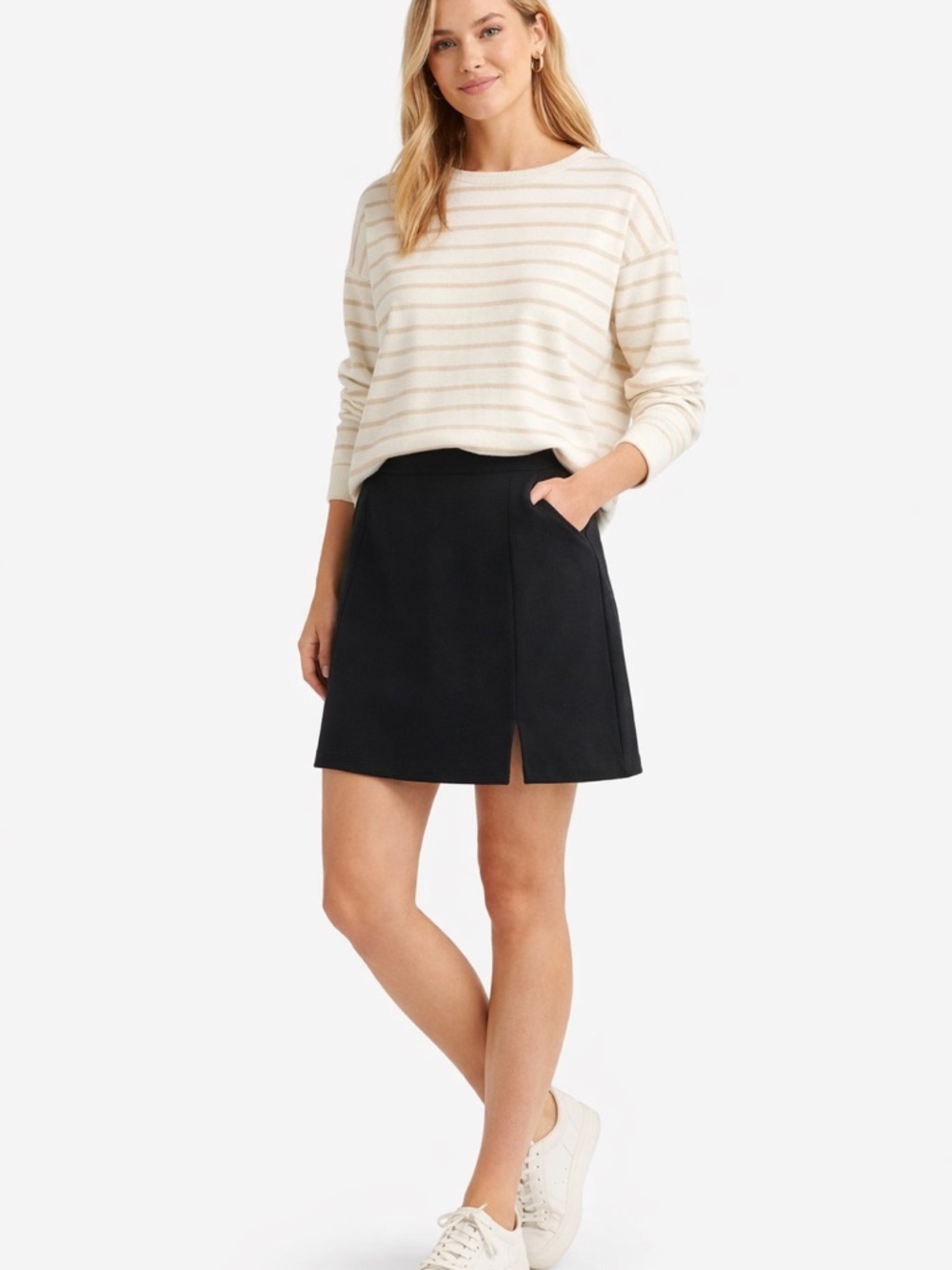 Boden Black Great British Style Mini Skort Size 12 NWT